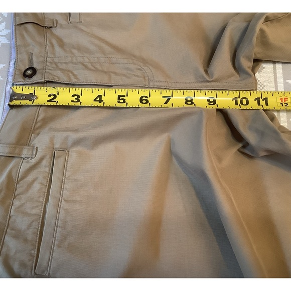 Horny Toad Shorts Women’s Size 12 Cotton, Zipper, Pockets High Waist Tan - Picture 9 of 12